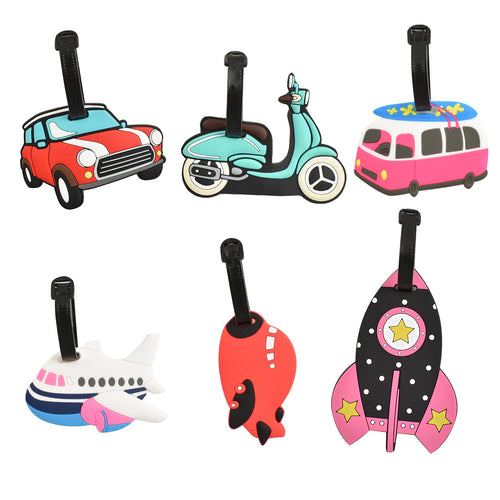 6 Piece Kids Luggage Tag